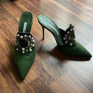 Manolo Blahnik size 38 rare mules